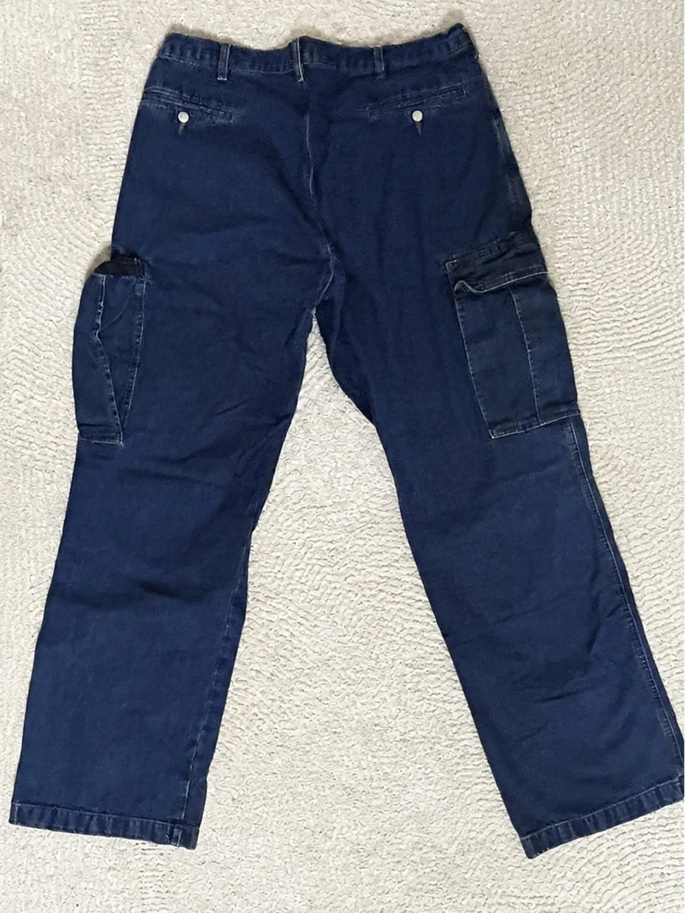 VTG Y2K Polo Ralph Lauren Bungee Cell Phone Cargo Jeans Gorpcore Cyber Utility